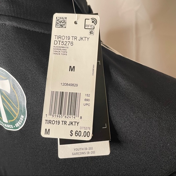 Adidas Boys FC Bend Track Jacket Size M NWT - Picture 5 of 5